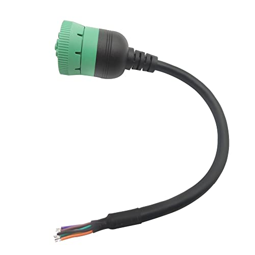 YPP Тип 2 Зелени 9pin J1939 за отваряне на Свободно Штекерного дължина на кабела 1 метър /30 см