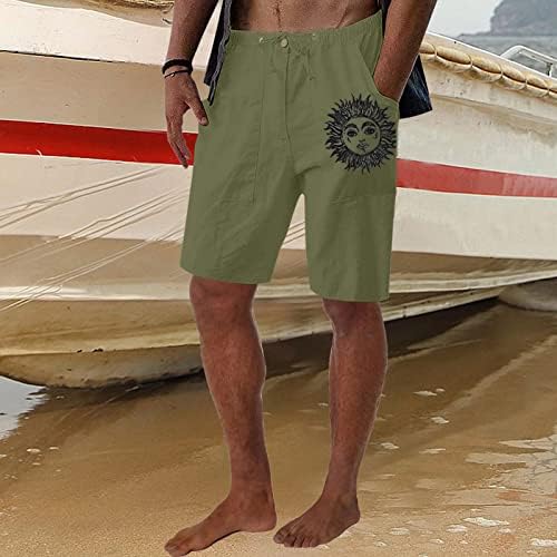 Bmisegm Мъжки Плажни Шорти, Бански костюми, Мъжки Ежедневни Летни Обикновена Къси Панталони с Завязками, Къси Панталони,