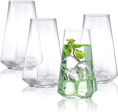 комплект чаши за уиски декантадор Висока от 4 Коктейлни Чаши за вино с капацитет от 18 грама, Комплект Стъклени