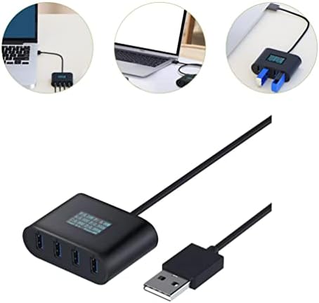 SOLUSTRE USB-USB Адаптер-USB адаптер-Сплитери USB hub 4-Портов, с екран на дисплея USB hub Многопортовый Адаптер