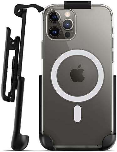 Скоба за колана, в джоба-Съвместим с прозрачен калъф за Apple (iPhone 12 / 12 Pro) Само за кобур - калъф в комплекта