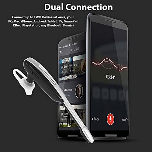 Слушалки Tek Styz е Съвместим с Samsung SM-J100VZ Безжични слушалки-втулки Bluetooth с шумопотискане (бял /Златен)