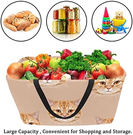RATGDN за Многократна употреба за Хранителни стоки Чанти С Модел Рейнбоу Еднорог Сгъваеми Миещи Голям кош За Багаж Чанта-Тоут За Пазаруване