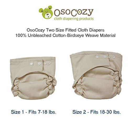 Текстилен пелена Osocozy в плътно прилепнали два размера - 6 броя (опаковка от 1) - Мек, здрав и впитывающий материал
