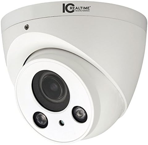 Водоустойчива куполна камера IC Realtime ICR-300H4W за помещения и на улицата, среден размер с IR резолюция HDAVS
