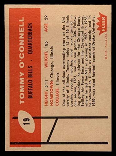 1960 Fleur 19 Том о ' Конъл Бъфало Биллс (Футболна карта) EX/MT Bills