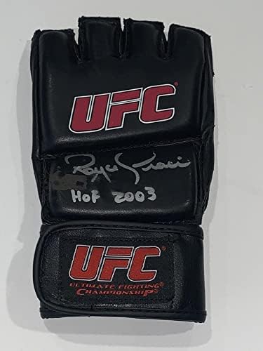 Боксови ръкавици на легендарния шампион на UFC с автограф Ройса Грейси, точното доказателство за повреда - ръкавици