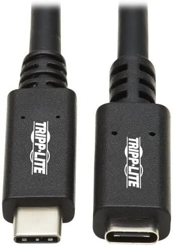 Удлинительный кабел Трип Lite USB-C (M / F), USB 3.2 Gen 1, Thunderbolt 3, черен, 5 Gbit /s, максималната мощност