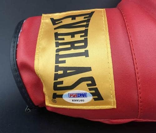 Боксови ръкавици Евърласт с автограф Лари Холмс Easton Assassin PSA / DNA с автограф - Боксови ръкавици с автограф