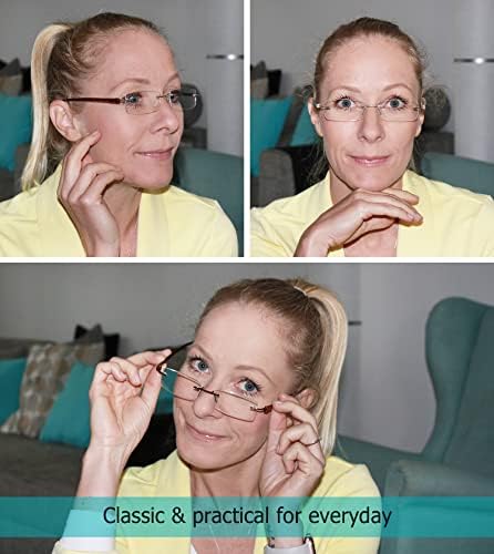 LUR 7 опаковки очила за четене без рамки + 4 опаковки класически очила за четене (общо 11 двойки ридеров + 2,25)