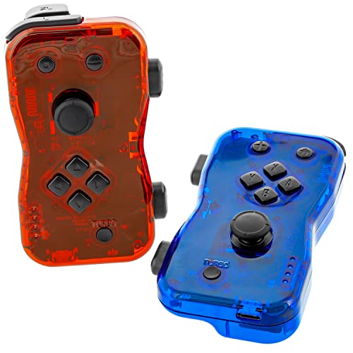 Набор от контролери Nyko Dualies за Nintendo Switch - червено / синьо: удобни, отзивчиви и точни безжични игри с