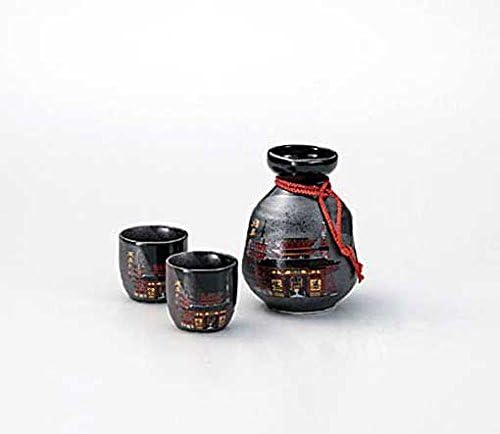 IGA е Наполовина окачен Набор от Asakusa от бутилки саке, чаши, Емайлирани съдове