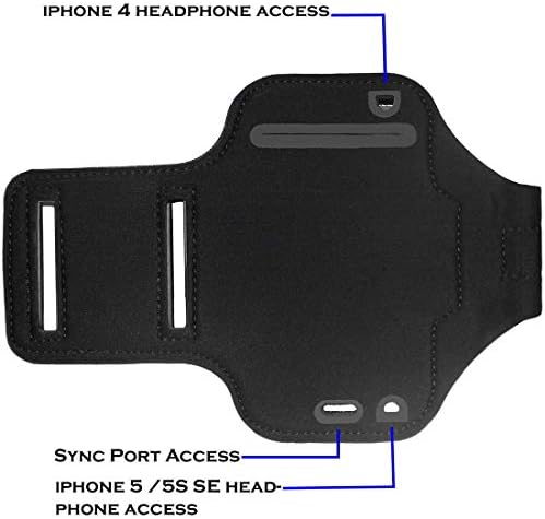 нарукавная превръзка i2 Gear за iPhone 5, 5S, 5C, SE , 4S, 4 и iPod Touch с Регулируема каишка и държач за ключове