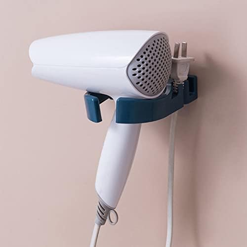 LARIAU Скоба за сешоар за баня за монтиране на Стена за инструменти За грижа за косата Монтиране на Стена Полк за Сешоар За Баня за Съхранение на Тоалетни Монтиране на