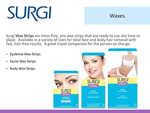 Восъчни ивици Surgi-Wax за лице (опаковка от 3 броя)