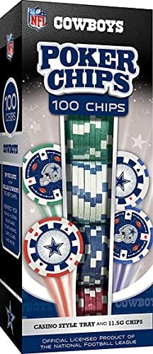 MasterPieces NFL Унисекс-Покер Чипове в стил казино за възрастни от 100 броя