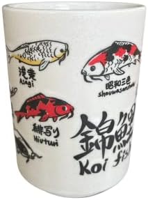 Ｓｅｒｏｎ＆Ｚｉｄａｎ Японската Чаена Чаша С Риба Koi йономи, Японската мома, шаран, посуда Mino