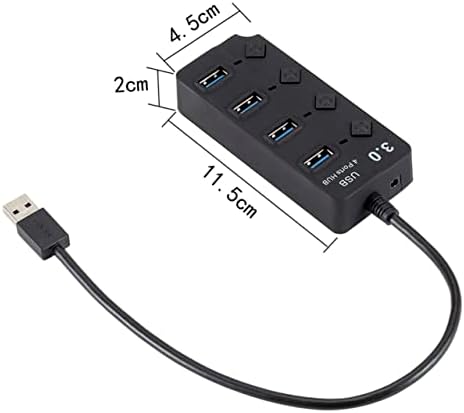 SOLUSTRE 4 USB Хъб Хъб за Лаптоп, зарядно устройство за мобилен телефон, USB-Адаптер USB-устройство, USB Сплитер