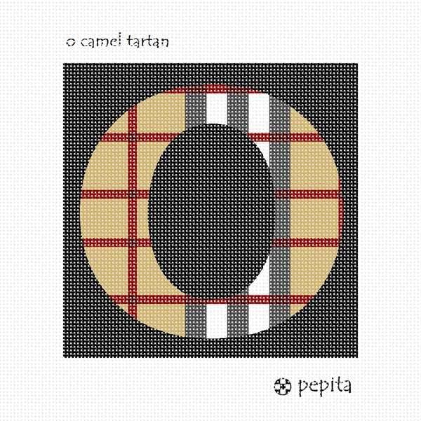 комплект за бродиране pepita: Верблюжья клетката с буквата O, 7 x 7