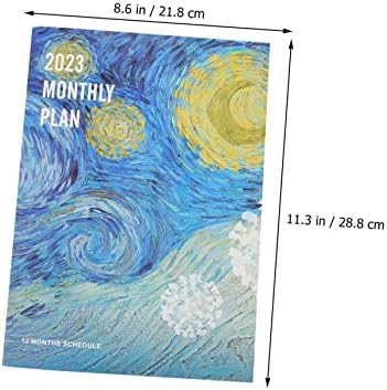 Angoily Планер Cuadernos Тетрадка формат А4 2023 Дневник 2023 Календар Бележник Седмичен График Дата Бележник Работен