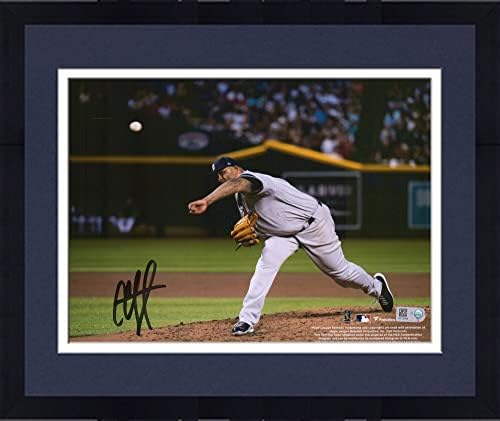 Декорирани в фоторамка CC Sabathia Ню Йорк Янкис с автограф 8 x 10 3000-ти вычеркивания - Снимки на MLB с автограф