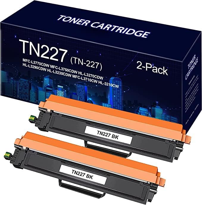 Съвместим Взаимозаменяеми тонер касета за Brother TN227 TN-227 TN227BK TN-227BK за принтер с тонер MFC-L3770CDW