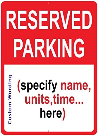 Потребителски знак зарезервированной паркиране - Персонализирана Знак на паркинг за клиенти, служители, Гости, Алуминий,