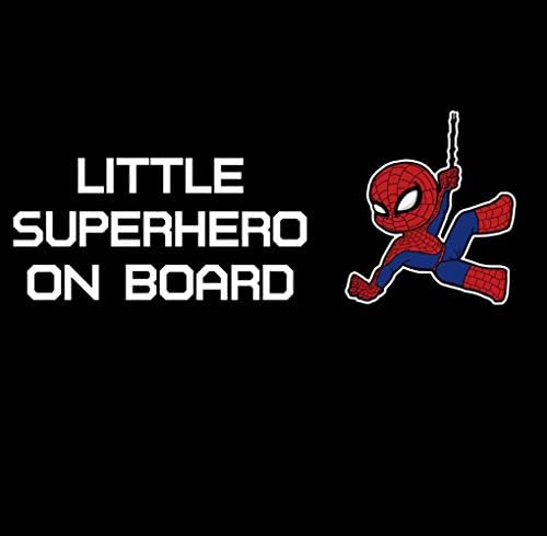 Meitinalife Малък Супергерой, Стикери за деца на борда, Светлоотразителни Стикери за деца на борда, стикери за автомобили,