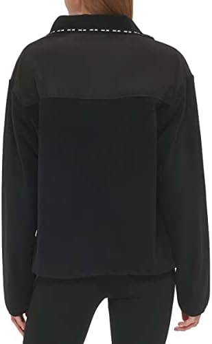 Дамски Спортна Хибридна Руното яке DKNY с пълна цип Polar Fleece Jacket