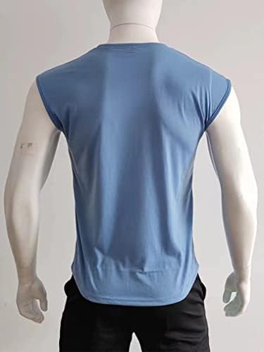 Мъжка тениска с имитация на Turtlenecks Hularka, Пуловер Без Ръкави, Базова Майк, Стрейчевая Лека Майк