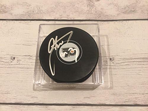 Радко Гудас подписа хокей шайба b Филаделфия Флайърс с автограф - Autograph NHL Pucks