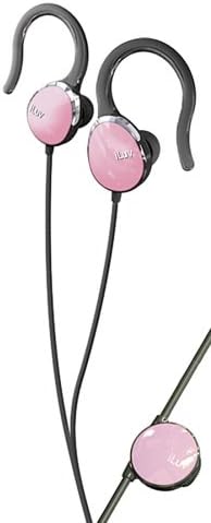Ультракомпактные слушалки дискове i203 с надеждни скоби и регулатор на силата на звука (розов)