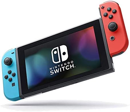 Конзолата на Nintendo Switch обем 32 GB с неоново-Синьо и червено Joy-Против с твърд калъф Deco Gear за носене +