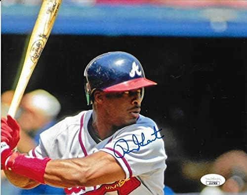 Рон Гант подписа снимка Атланта Брэйвз 8x10 с автограф 3 JSA - Снимки на MLB с автограф