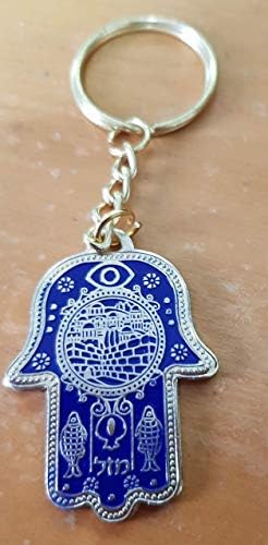 Държач за ключове, Метални Символи Аншоа на Късмета си Вид Ерусалим Молитва Пътници
