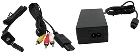 Нов захранващ блок JRSHOME с ac адаптер AV кабел (за Nintendo Gamecube) Нова партия зарядни устройства GC