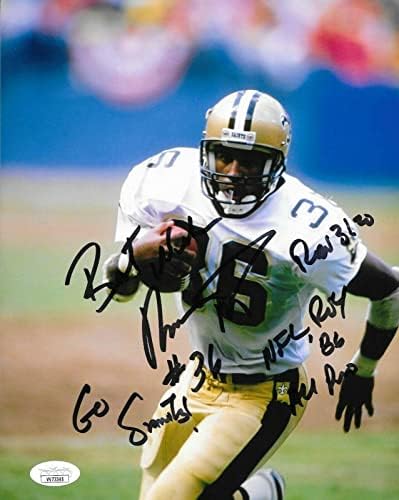 Рубен Мейс подписа снимка New Orleans Saints 8x10 с автограф 3 JSA - Снимки NFL с автограф