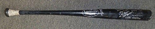 Мат Латос подписа 2-та игра MLB Home Run, В която е използвана Бейзболна бухалка PSA / DNA COA 2011 Падрес - MLB,