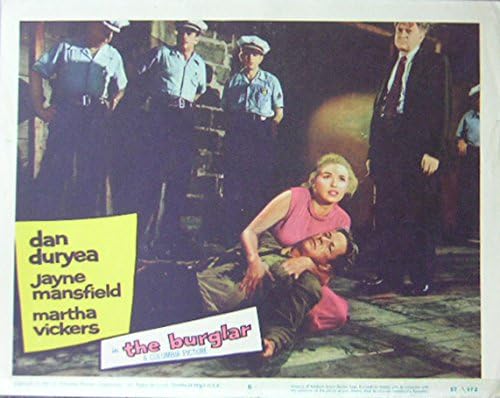 Крекер, Оригинални 1957 г., една Истинска картичка Джейн Мансфийлд 11x14 във фоайето на 8, Постер на филма