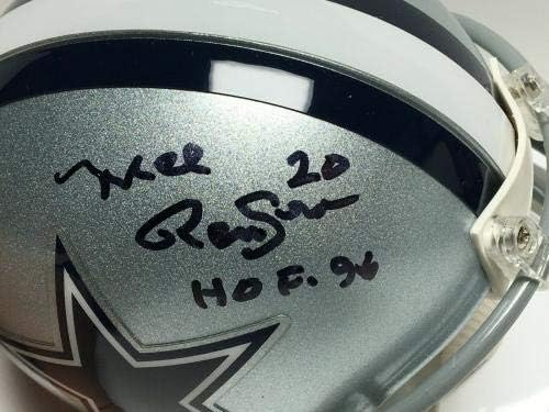 Мел Ренфро подписа мини-каска Далас Каубойс HOF 96 JSA WP100160 - Мини-каски NFL с автограф